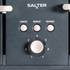Salter matte grey kettle and 4-slice toaster set on kitchen countertop