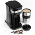 Coffee Maker to Go Personal Filter Coffee Machine with Two Stainless Steel Travel Mugs 