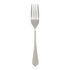 Stainless steel dinner fork with ornate handle, shown on white background