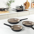 Banner: Salter ceramic 3 piece fry pan set made from recycled aluminium, PFAS-free.