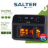 Salter dual view 7L air fryer with removable divider for flexible family cooking
