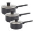 Ceramic 3-Piece Saucepan Set