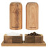 Toronto Salt & Pepper Shakers and Pinch Pots - Brown - COMBO-9158 - Salter - 5054061544671