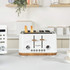 Salter Toronto white 4-slice toaster with browning controls and seeded bread slices