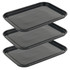 Vitreous Enamel 40cm Baking Tray - 3 Pack - Black - COMBO-9021 - Salter - 5054061543308