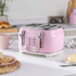 Retro 4-Slice Toaster - Pink