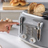 Retro Kettle & 4-Slice Toaster Set - Grey