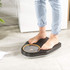 Black mechanical bathroom scale with gold trim, large dial, max capacity 150kg
