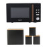 Toronto Digital Microwave & Canister Set - Black - Black - COMBO-9197 - Salter - 5054061545067