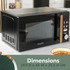 Toronto Digital Microwave - Black