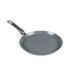 Grey non-stick pancake pan with speckled finish and ergonomic handle