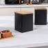 Toronto Canisters & Shakers Set - Black