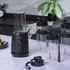 Salter Actifusion black blender with three bottles, one with fruit, one with smoothie