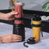 Salter ActiFusion personal blender with red smoothie bottle, shown on kitchen worktop