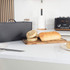 Toronto Bread Bin with Chopping Board – Black