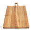 Rectangular brown wooden chopping board with handle, Salter branding