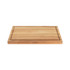Rectangular wooden chopping board with juice groove, Salter branding visible.
