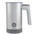 Silver electric milk frother with handle, Salter brand, shown on white background