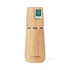 Light wood salt or pepper mill with FSC certification label, shown upright