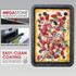 Non-stick baking tray with easy-clean coating, oven safe up to 220°C, shown with a baked fruit tart.