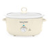 Cream electric slow cooker, Salter brand, with dial control and glass lid