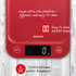 5kg Digital Kitchen Scale - Red