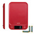 5kg Digital Kitchen Scale - Red