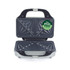 Open sandwich toaster with non-stick plates and PFAS free sticker, shown empty