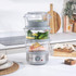 Aspen 3-Tier Food Steamer – 7.5L - Silver - EK6351MMS - Salter - 5054061591774