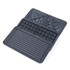 Set of three black non-stick plates: grill, waffle, and sandwich maker.