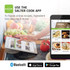 Promotional graphic: Salter Cook app for online recipes, available on App Store and Google Play.
