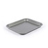Large grey non-stick roasting tray, shown angled on white background