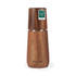 Wooden mill for salt or pepper with FSC certification label, natural brown finish.