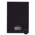 Black digital kitchen scale with clear LCD display, showing 176 grams.