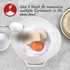 Digital Kitchen Scale & Dual Pour Bowl - White