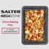 Salter Megastone 37cm baking tray with roasted potatoes, feta and chilli, 5 year guarantee.