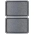 Set of two grey speckled rectangular baking trays