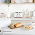 Toronto Toaster & Bread Bin Set - White Toronto Toaster & Bread Bin Set - White