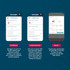 Mobile app screenshots showing Salter dashboard, linked accounts and export features.