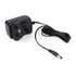 Black UK 3-pin mains power adapter with attached DC cable