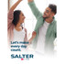 Promotional banner showing two people dancing indoors with text: Let's make every day count. Salter 1760.