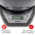 Salter digital kitchen scale with large display and metric/imperial conversion buttons