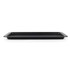 Black non-stick roasting tray, rectangular, side view