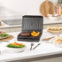 Black Salter sandwich maker closed, showing top with indicator lights