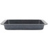 Rectangular black speckled baking tray shown from the side