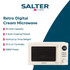 Retro Digital Cream Microwave – 20L