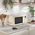 Retro Digital Cream Microwave – 20L