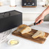 Toronto Toaster & Bread Bin Set – Matt Black/Wooden Accents Toronto Toaster & Bread Bin Set – Matt Black/Wooden Accents
