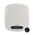 White Salter digital kitchen scale with display showing zero, top view.