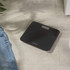 Black digital bathroom scale with Salter branding and LCD display
